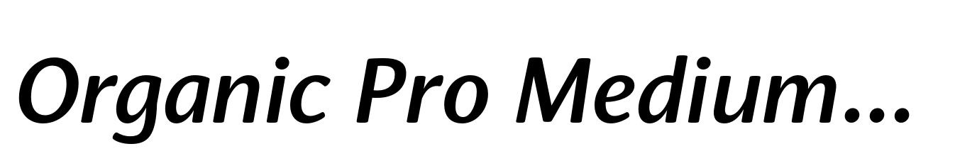 Organic Pro Medium Italic